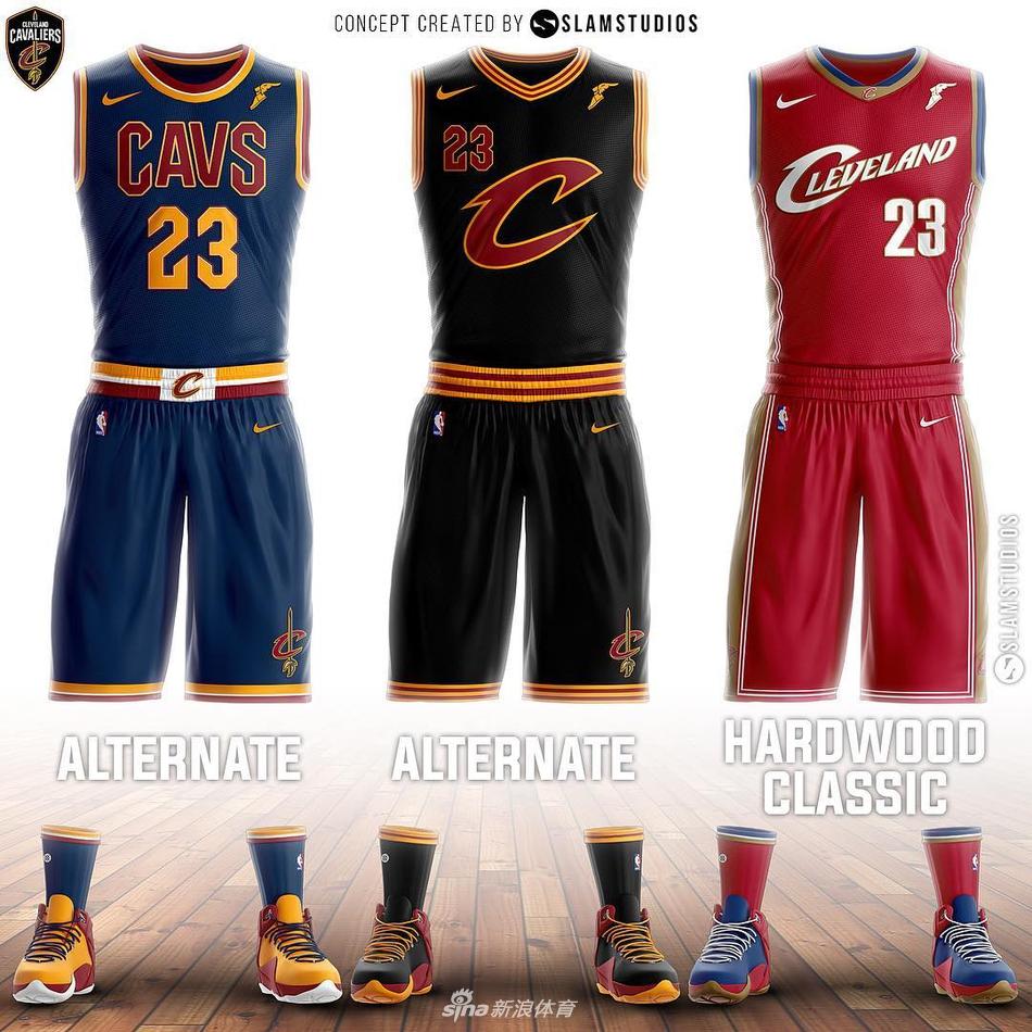NBA新赛季球衣设计概念展示图