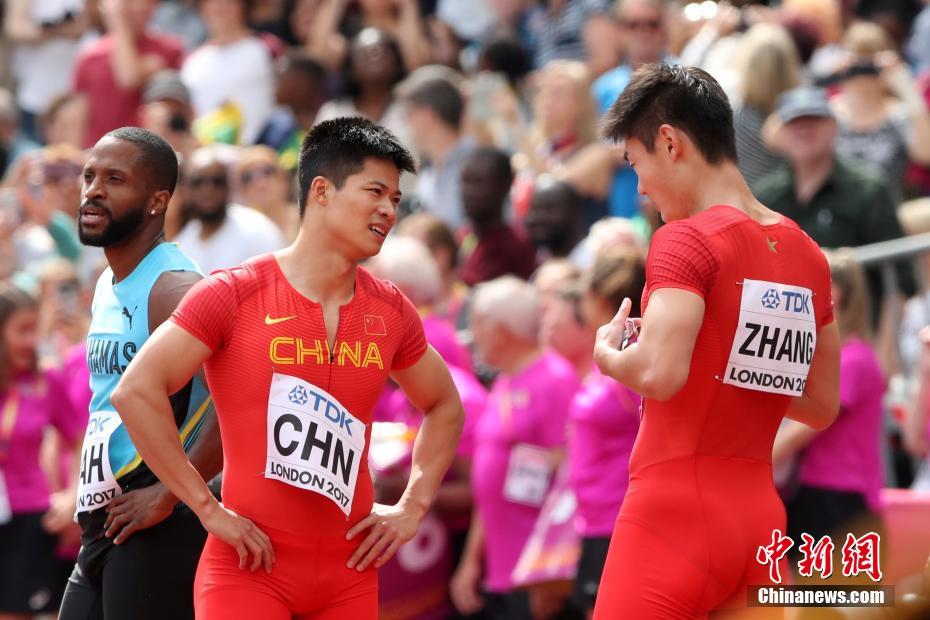伦敦田径世锦赛 中国男子4x100米接力晋级决赛