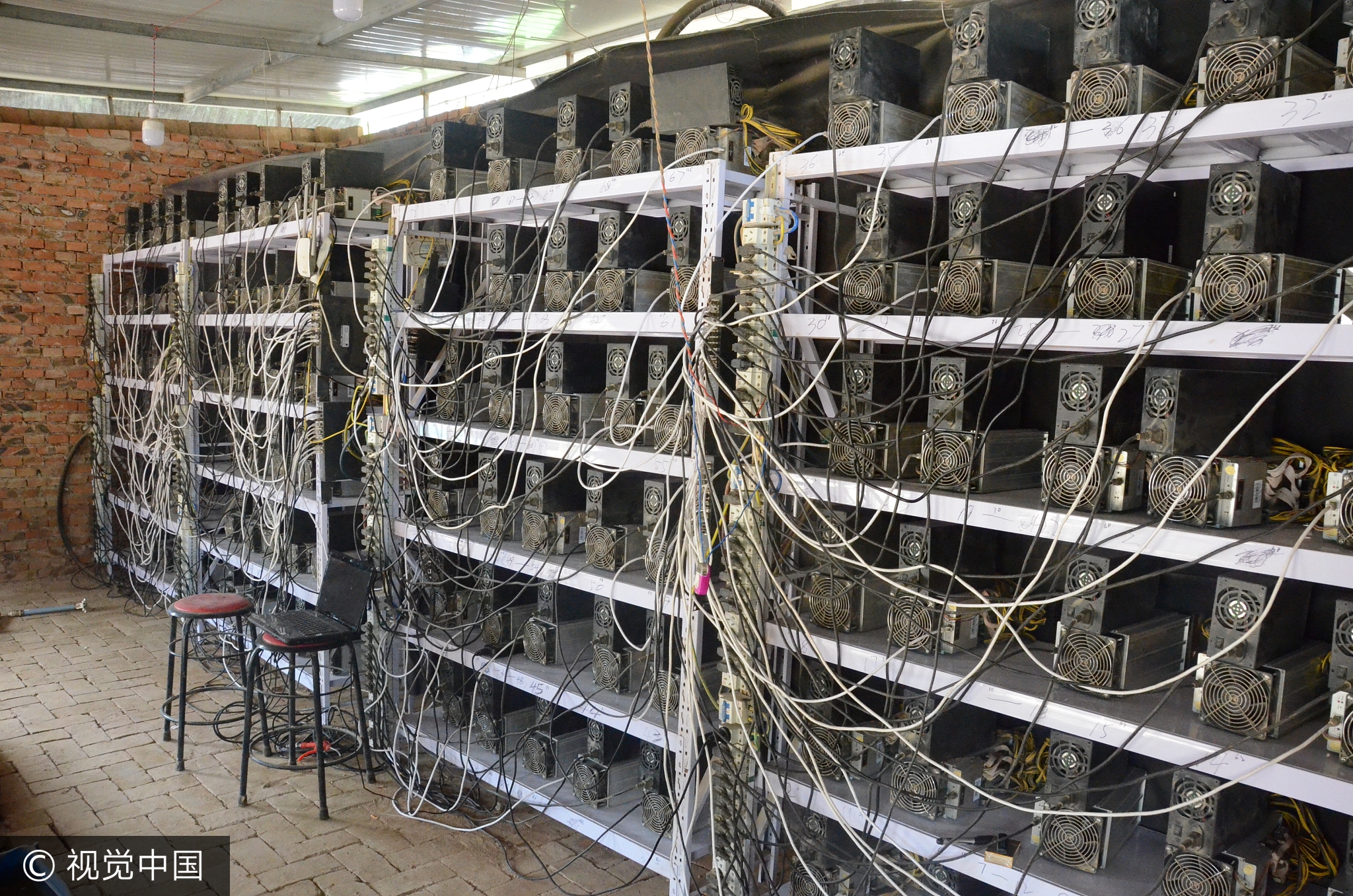 陕西延安:1600台 挖矿机 盗电 挖比特币