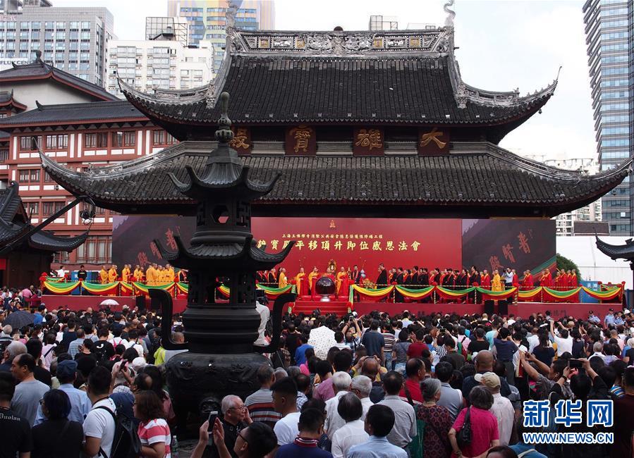 （社会）（3）上海百年名刹玉佛寺平移顶升成功