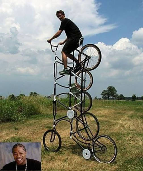 这样奇葩的自行车也只有你们能骑