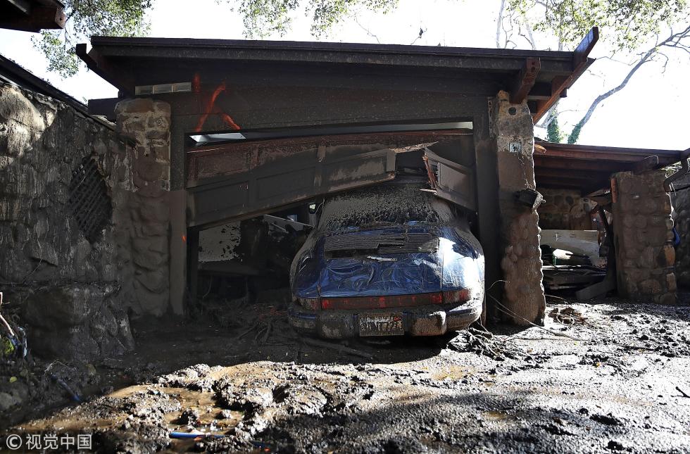 美加州发生泥石流 致15人死亡数十人失踪