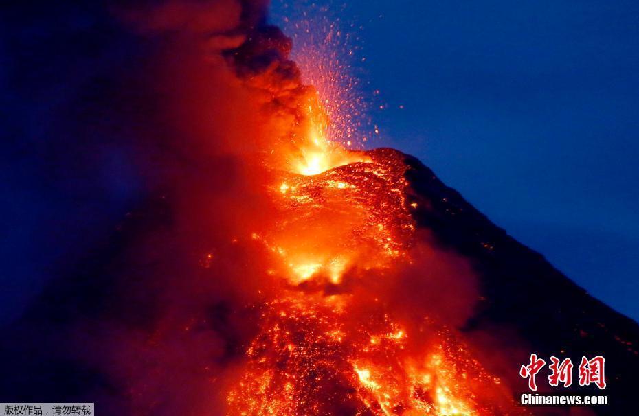 马荣火山是菲律宾22个活火山中最活跃的一个,自有记录以来共大爆发了