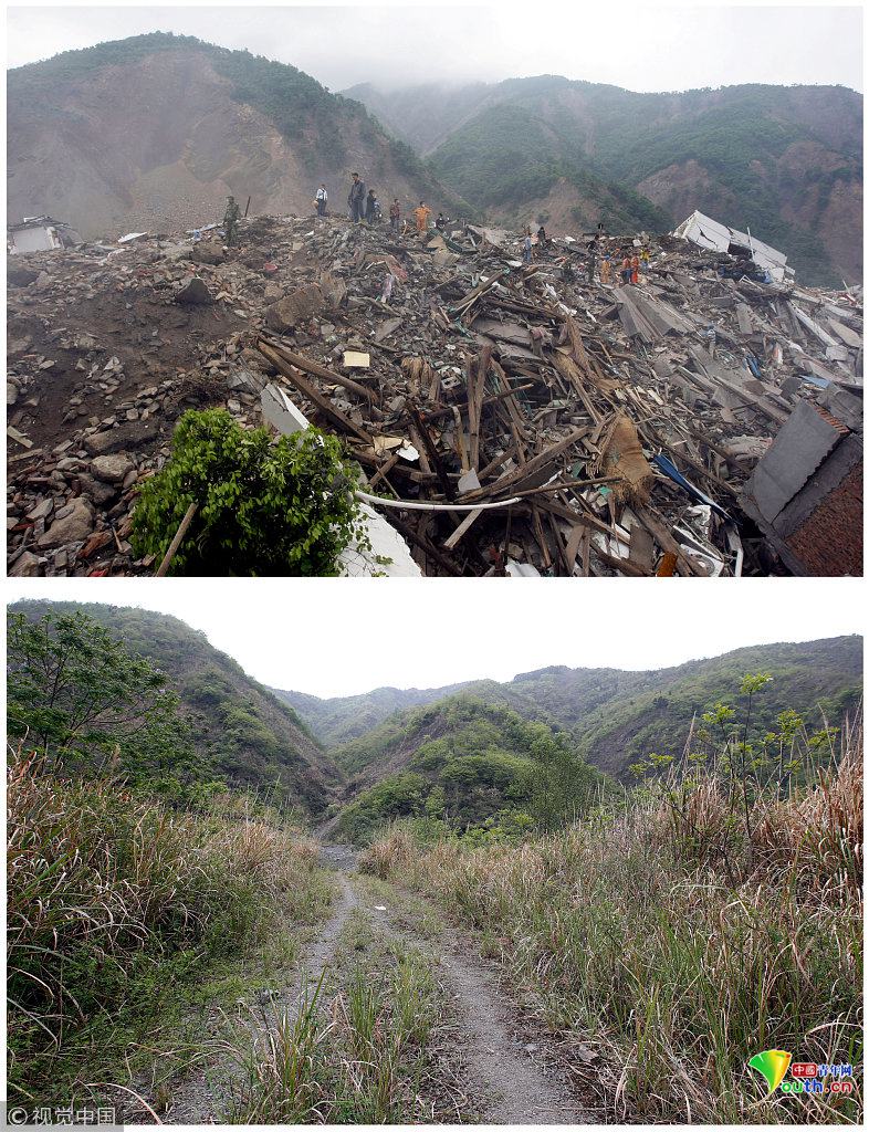 十年生死两茫茫 汶川地震灾区十年前后新旧面貌对比