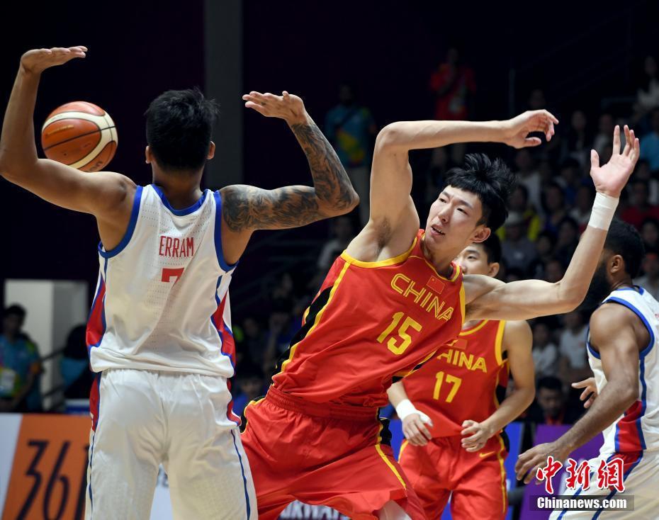 雅加达亚运会 中国男篮首秀险胜菲律宾