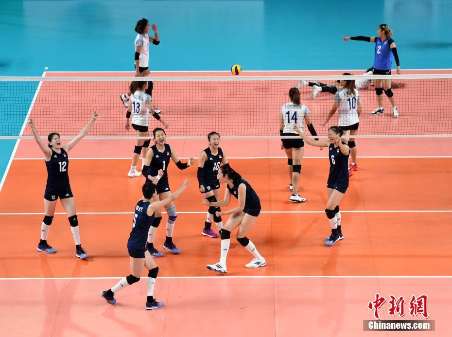 中国女排3:0力克泰国问鼎 收获第8个亚运冠军