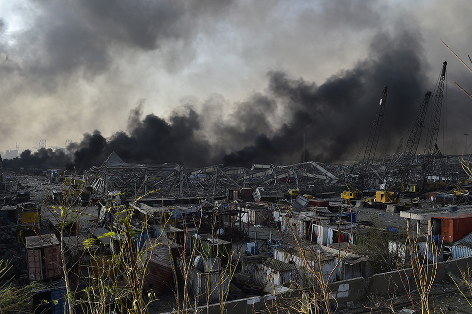 黎巴嫩首都3.3地震级爆炸直击