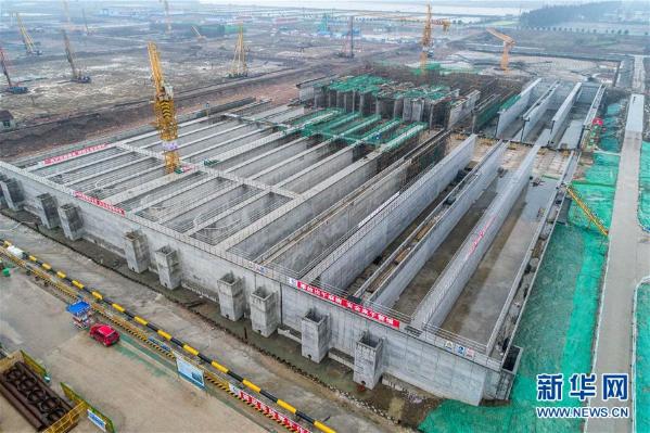 （社会）（1）武汉北湖污水处理厂完成1#、2#接触消毒池主体施工
