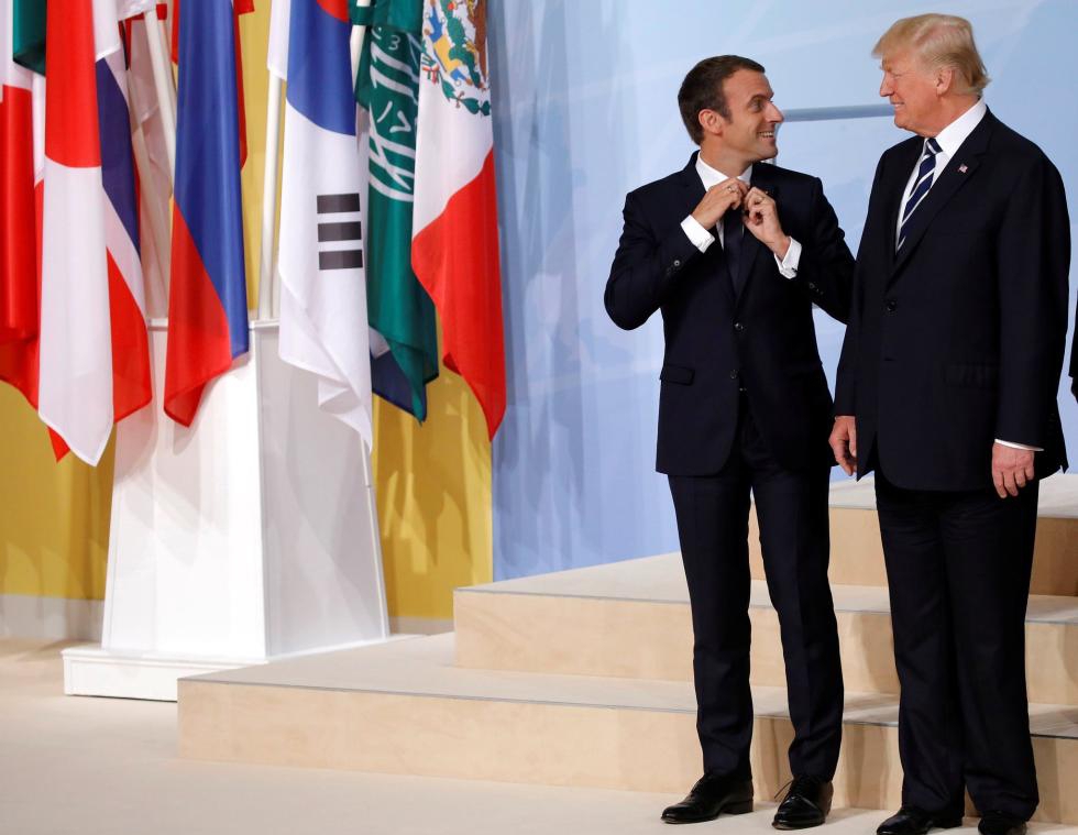 g20峰会首日:特朗普与马克龙全程热聊