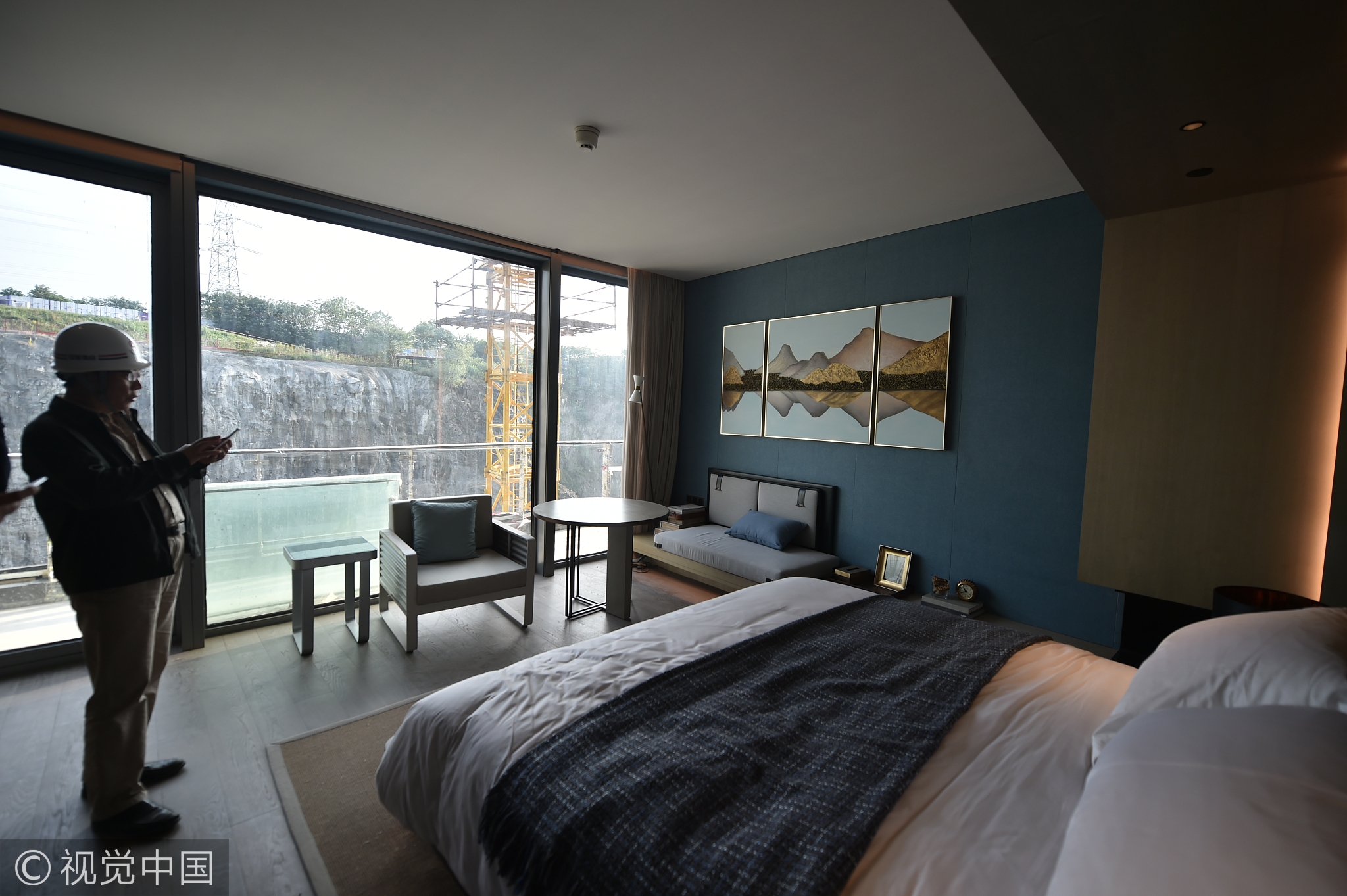 上海深坑酒店露真容被誉为世界建筑奇迹