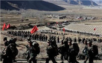 武警西藏总队开展冬季野营拉练