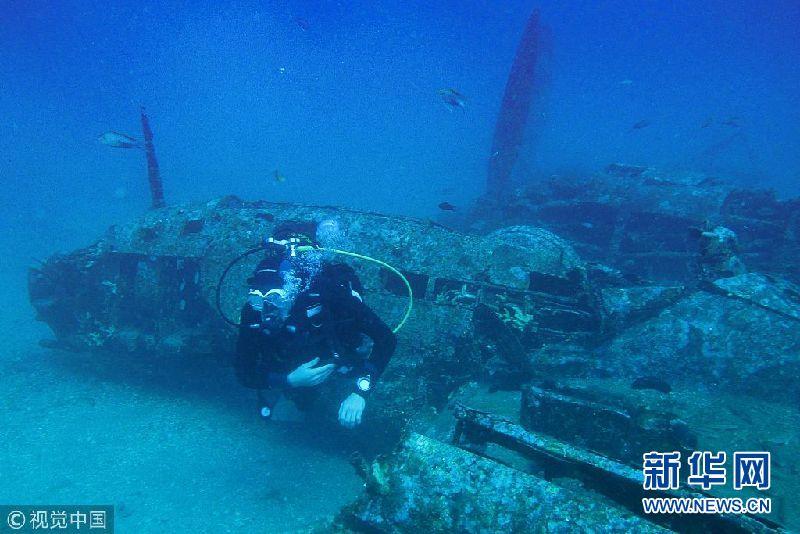 法国:潜水员在深海发现二战美国战斗机残骸