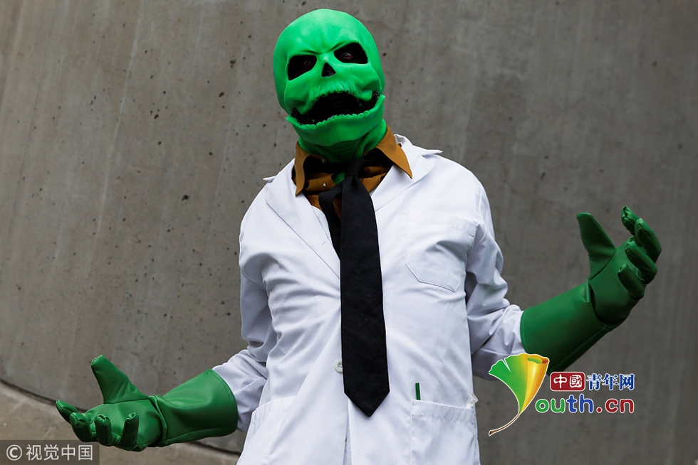 2018纽约动漫节举行 奇葩造型层出不穷