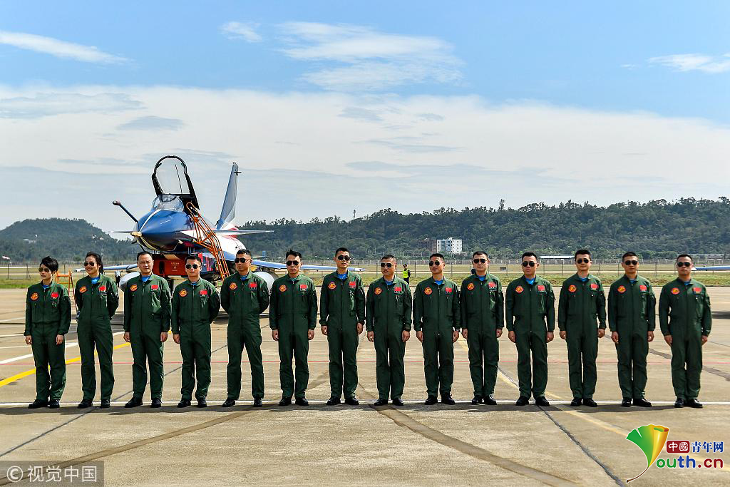中国人民解放军空军八一飞行表演队抵达珠海45