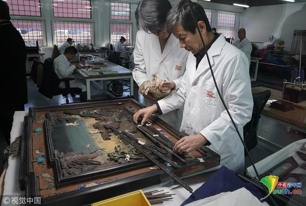 探访故宫文物医院 难得一见的珍宝在这里被修复