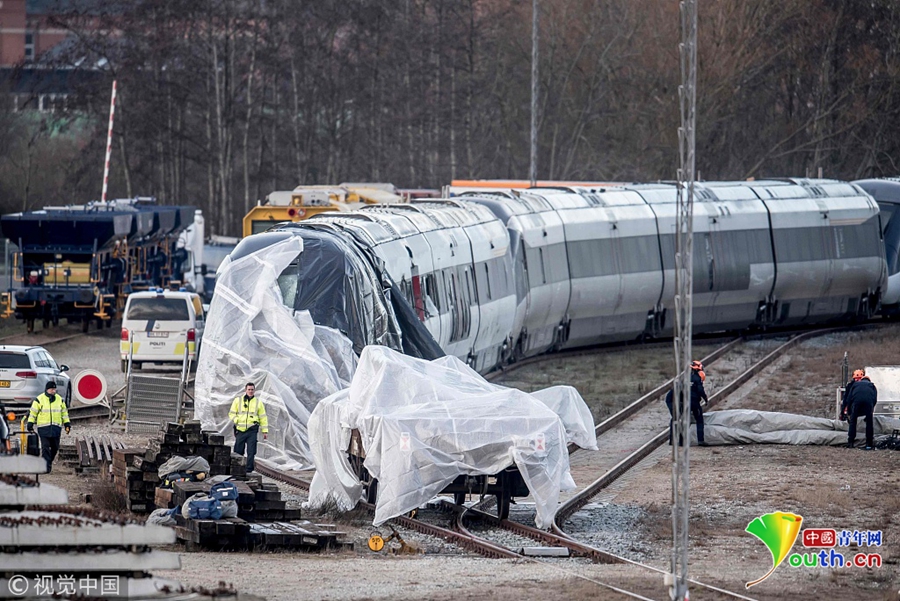 丹麦中部列车事故死亡人数升至8人