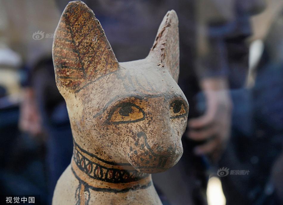 文物萌萌哒埃及出土数只猫咪雕像