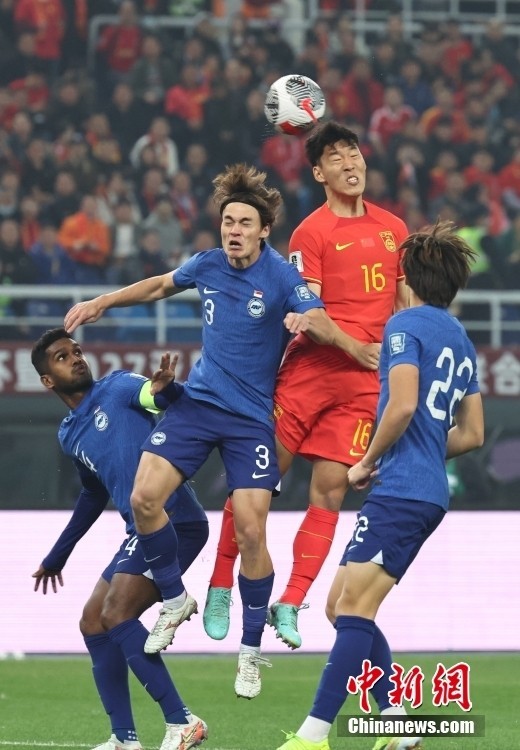 世界杯预选赛中国队41大胜新加坡队